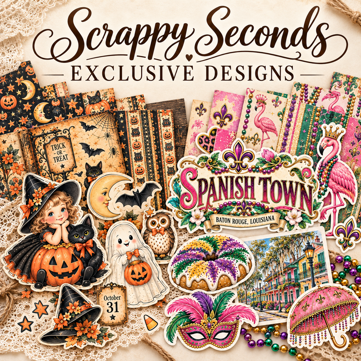 Scrappy Seconds Exclusive Designs