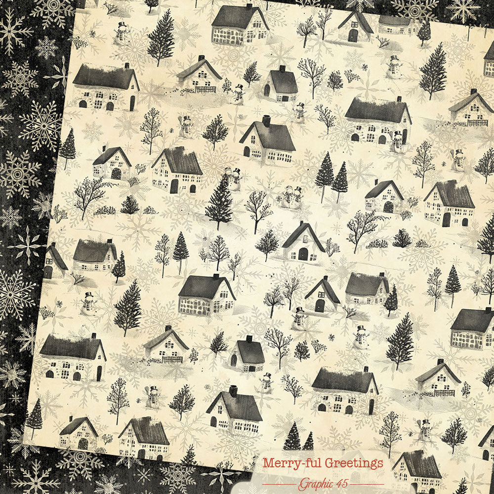 Winter Snowflakes 12×12 Paper