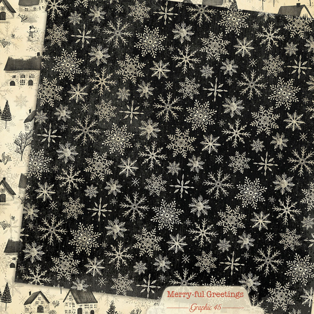 Winter Snowflakes 12×12 Paper