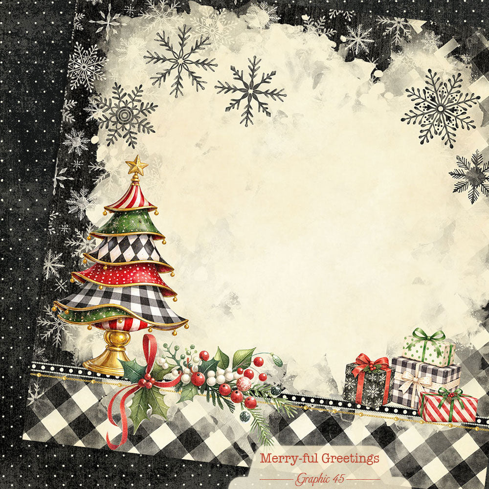 Christmas Tree Layout 12×12 Paper