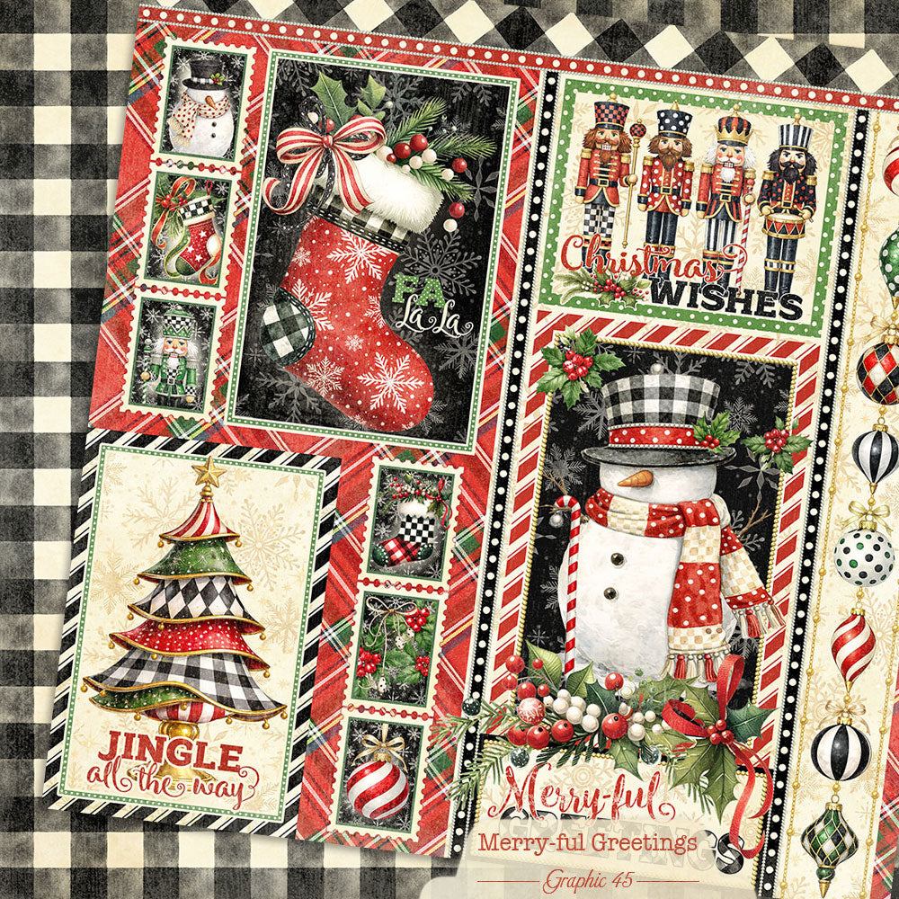 Merry-ful Greetings Signature Cut-apart 12×12 Paper