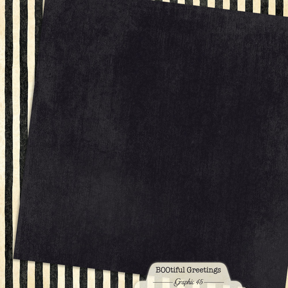 Onyx Black Patterns & Solids 12×12 Paper