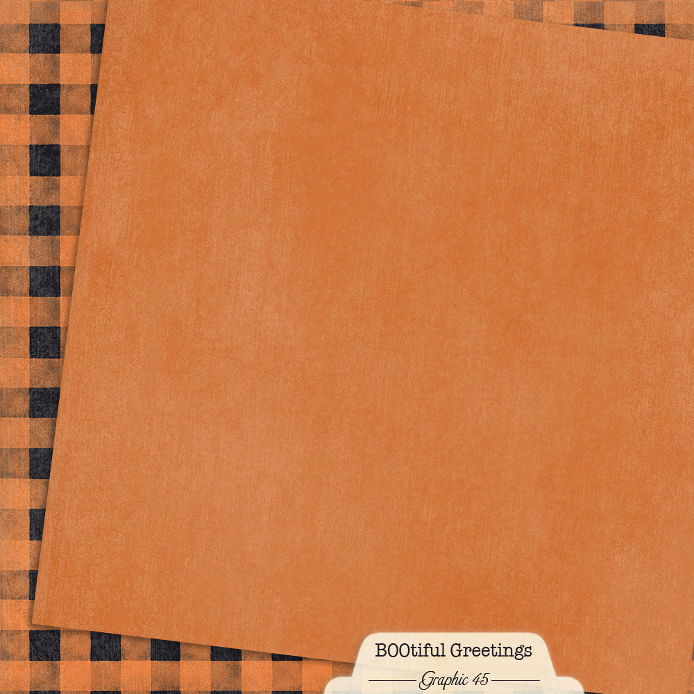 Rusty Orange Patterns & Solids 12×12 Paper