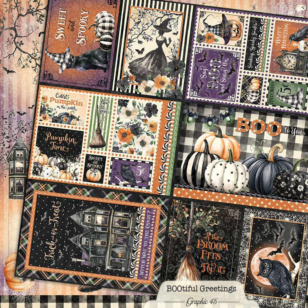 BOOtiful Greetings Journaling Cut-apart 12×12 Paper