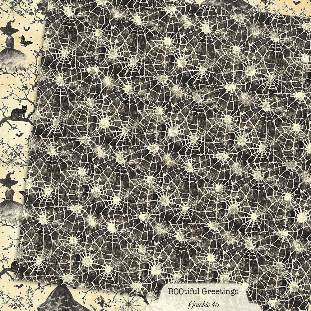 Witchy Spiderwebs 12×12 Paper