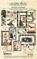 BOOtiful Greetings Chipboard Pieces, Tags & Frames