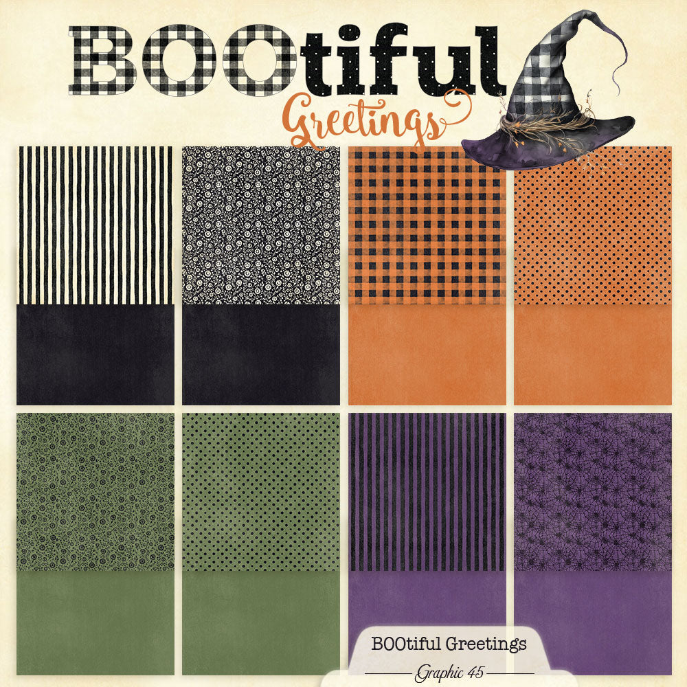 BOOtiful Greetings 12×12 Patterns & Solids Pack