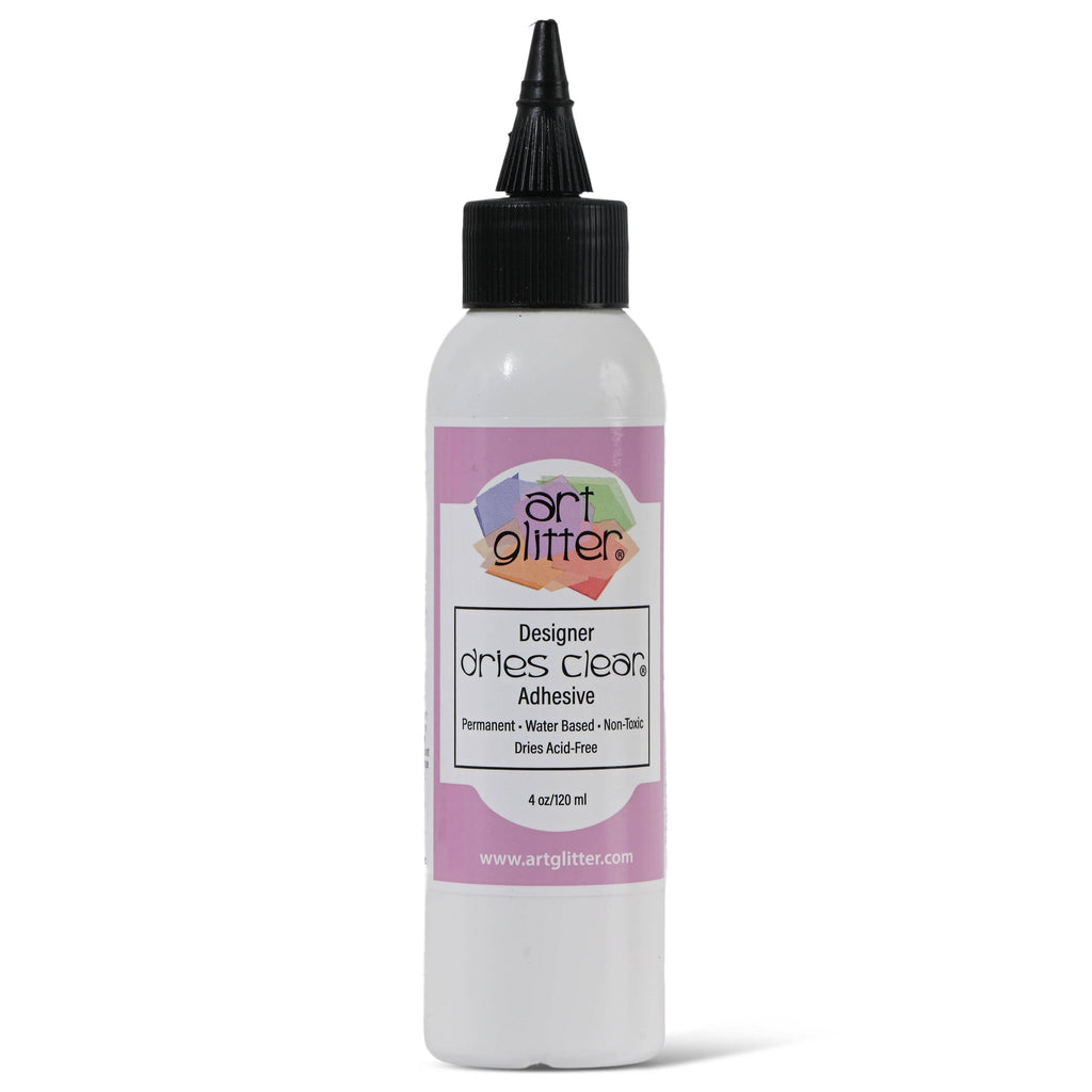 4 OZ DESIGNER DRIES CLEAR ADHESIVE GLUE: 4 oz with spout