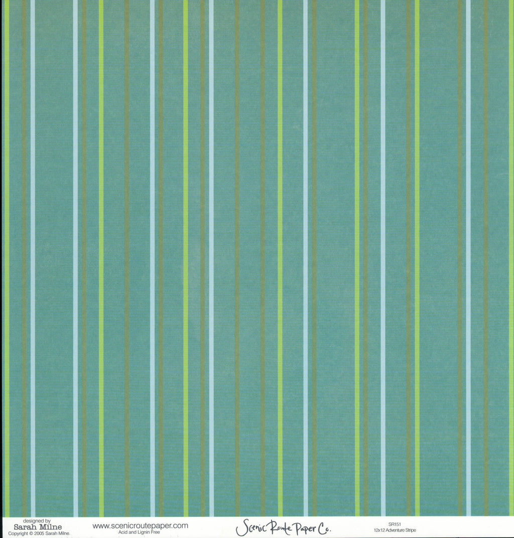 Adventure Words on White - Adventure Stripe