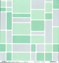 Sassafras Lass Dapper Dan Basic Blox Mint cardstock with rounded rectangle blocks in mint and grey