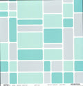 Sassafras Lass Dapper Dan Basic Blox Turquoise cardstock with rounded rectangle blocks in turquoise and grey
