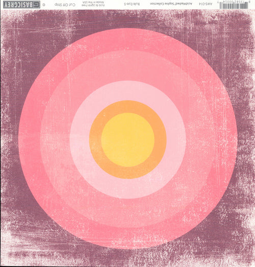 Basic Grey Bulls Eye-S - AcidWashed Sophie Collection 12x12 cardstock