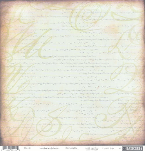 Basic Grey Carmella Sky - SweetPea Jack Collection 12x12 cardstock
