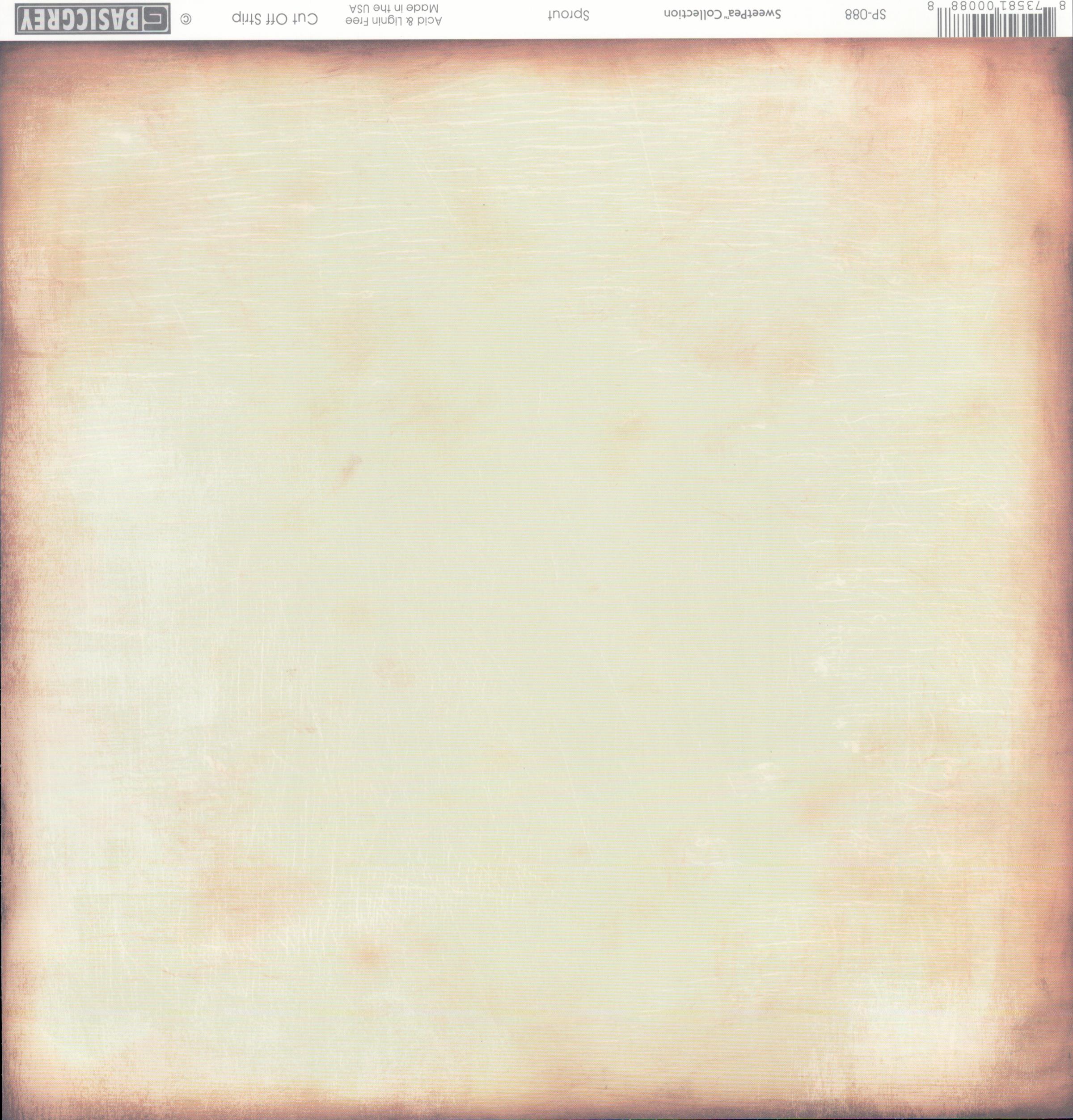 Basic Grey Sprout - SweetPea Collection 12x12 cardstock