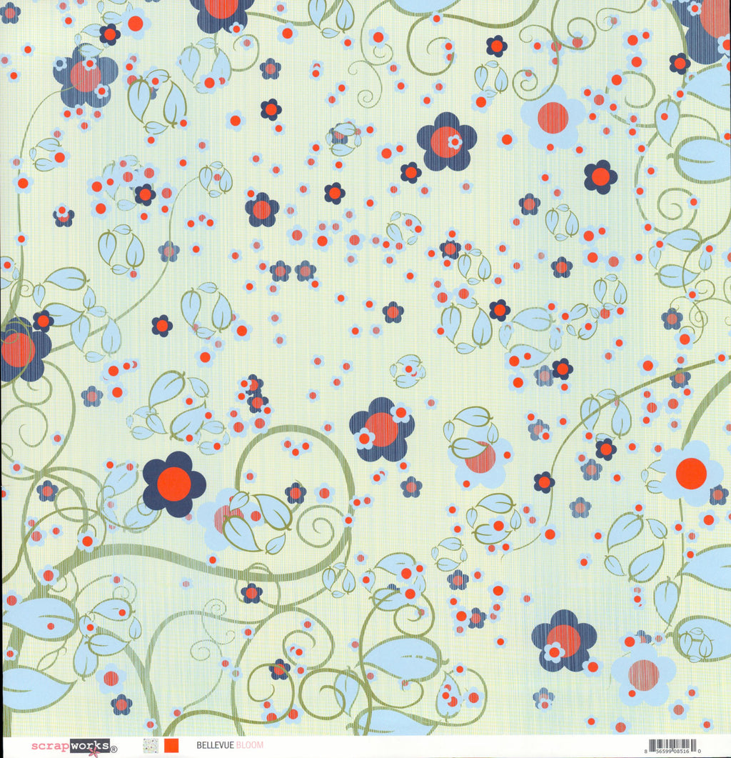 Scrapworks Bellevue Bloom floral pattern side