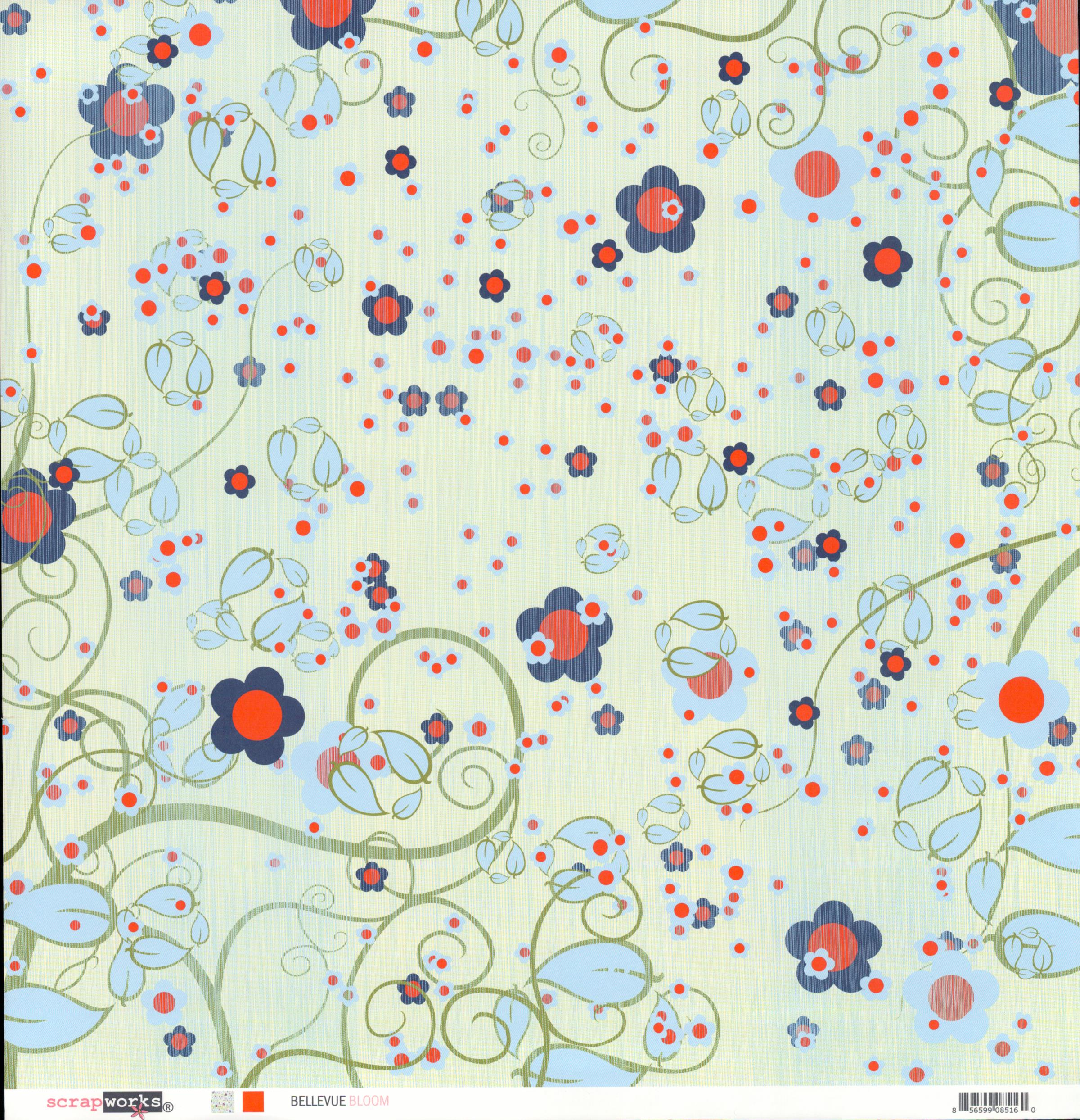 Scrapworks Bellevue Bloom floral pattern side
