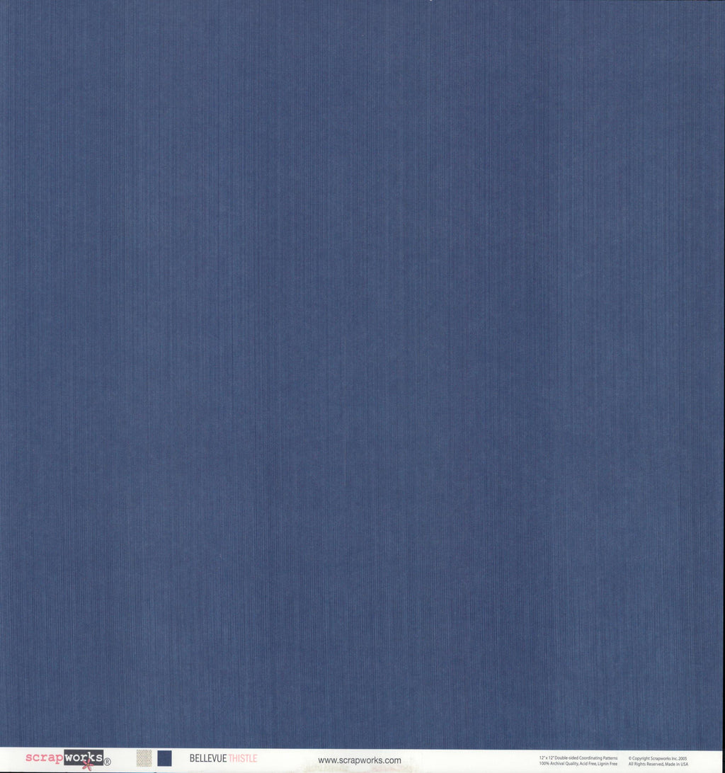 Scrapworks Bellevue Thistle solid navy side