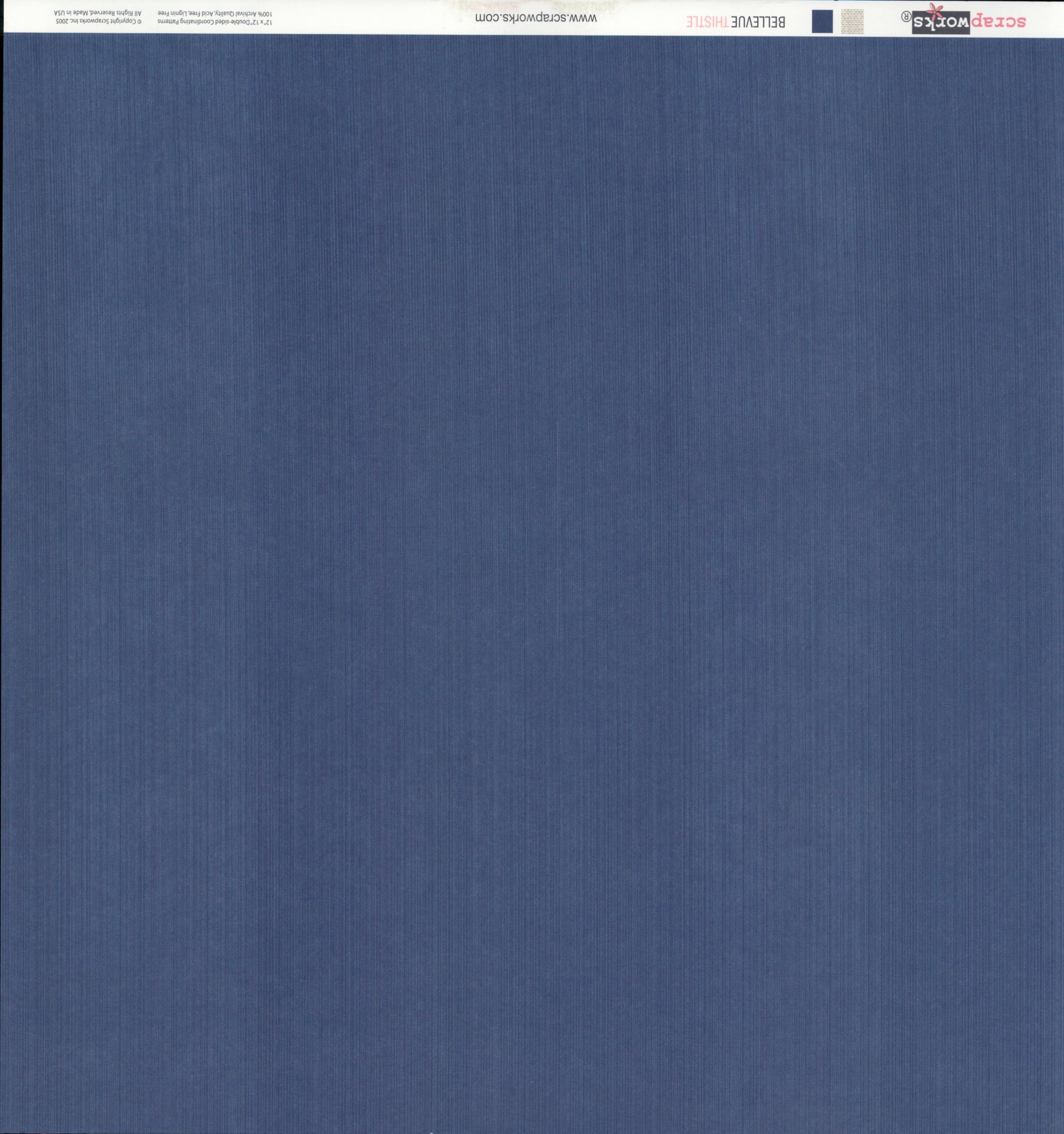 Scrapworks Bellevue Thistle solid navy side