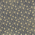 The Paper Studio Black & Gold Ornate 12x12 scrapbook paper with dense scrolling acanthus leaf vine in antique gold on deep charcoal black linen texture