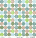 Blue Green Dots - Teal Script