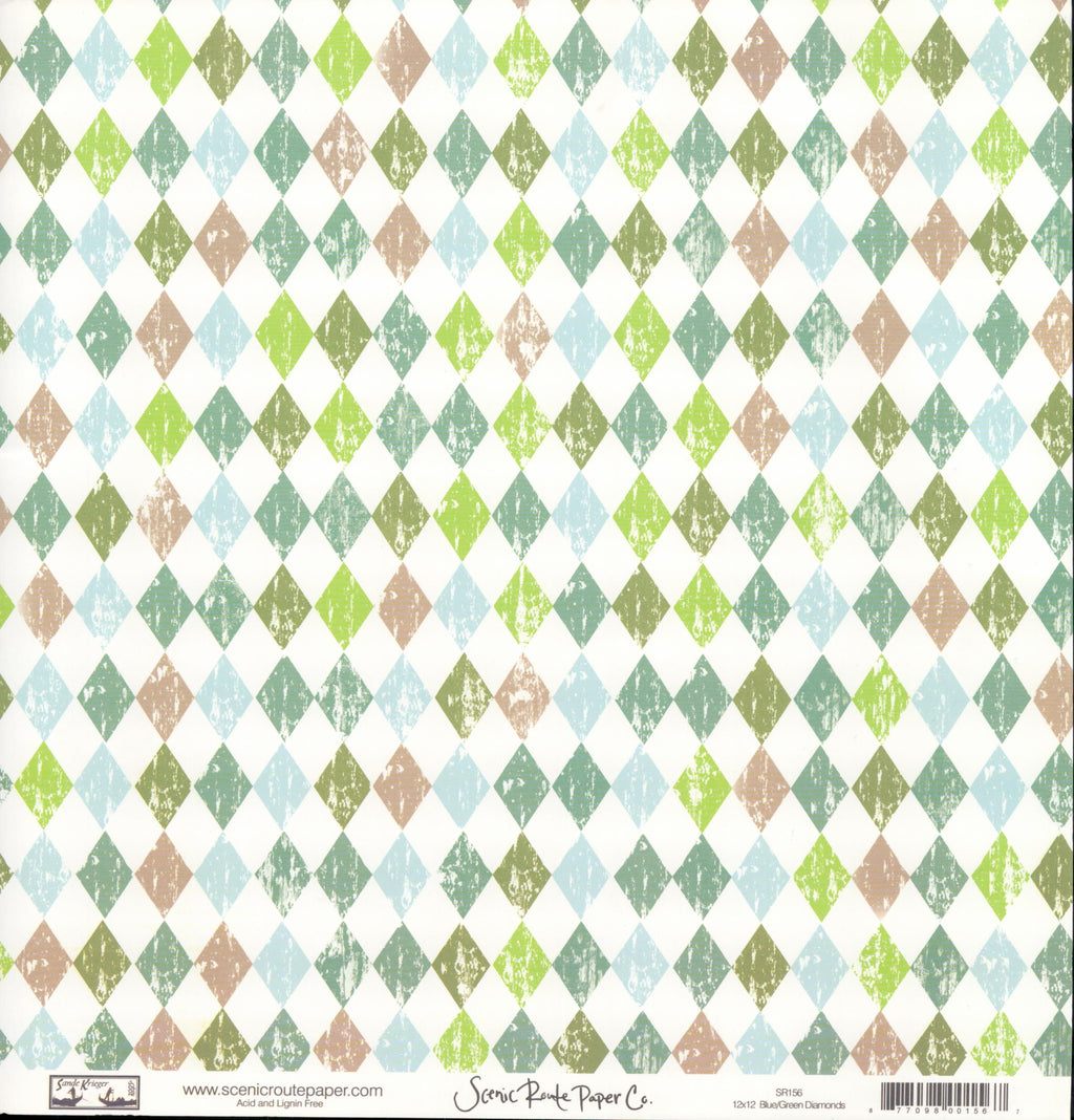 Blue Green Diamonds