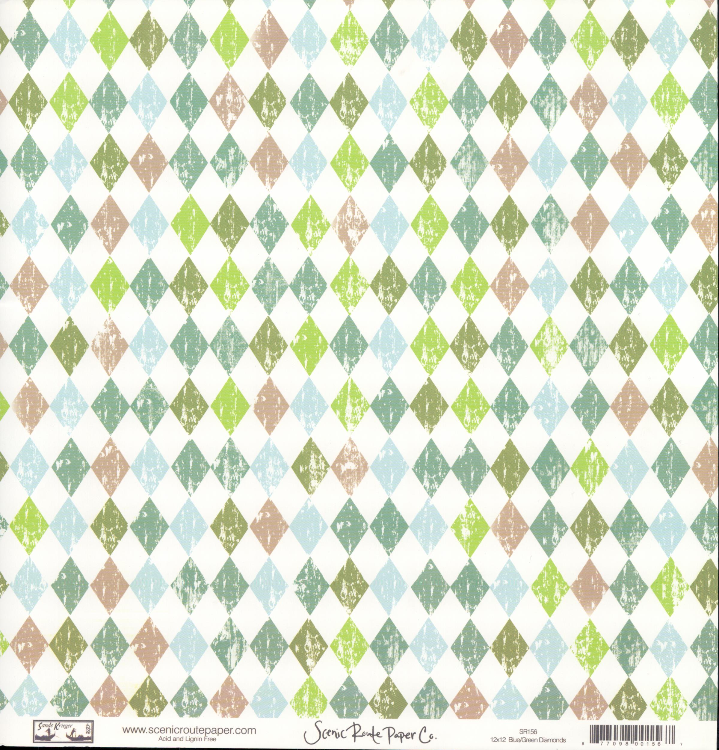 Blue Green Diamonds