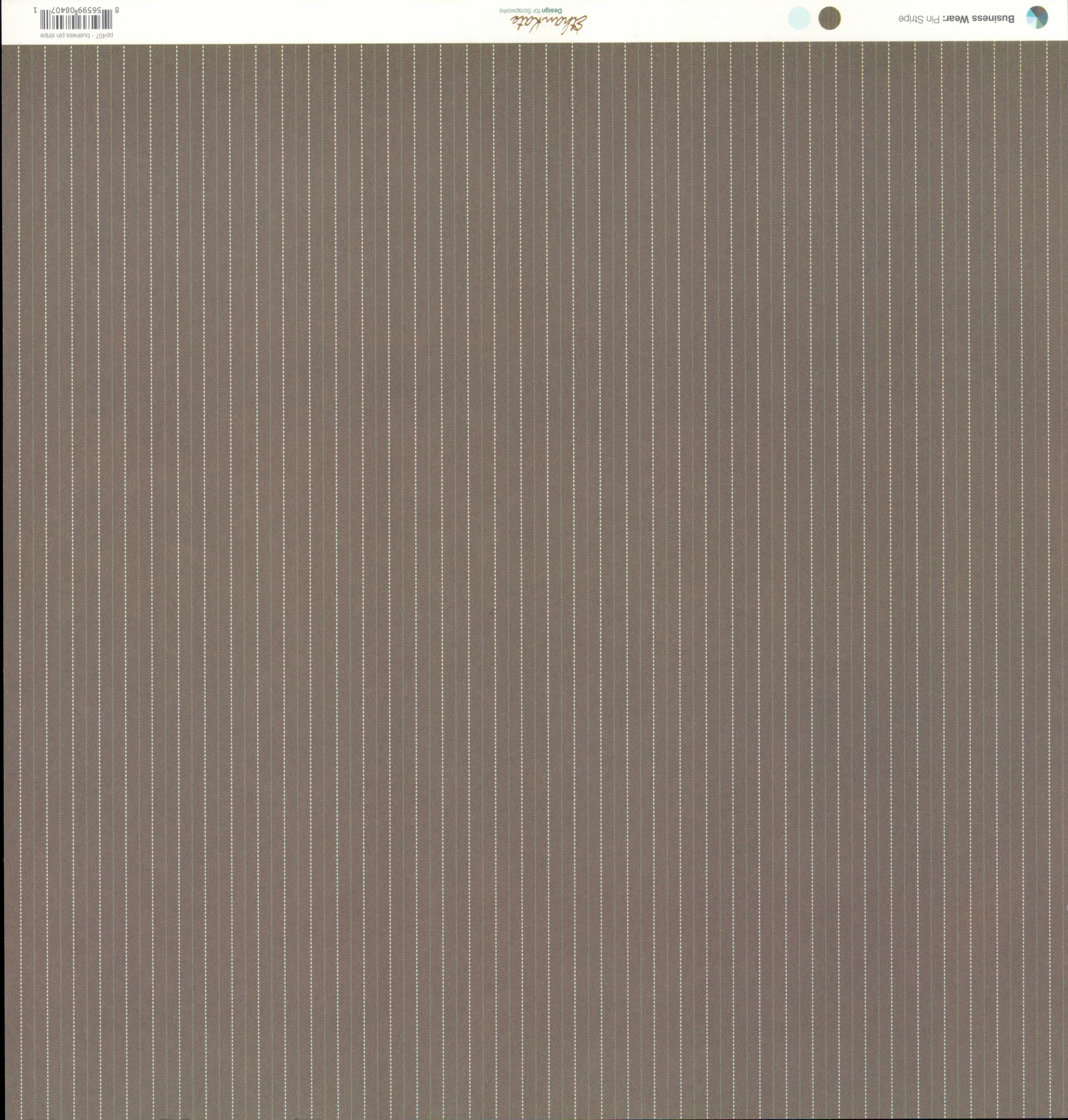 Scrapworks Business Wear Pin Stripe 12x12 Double-Sided Cardstock