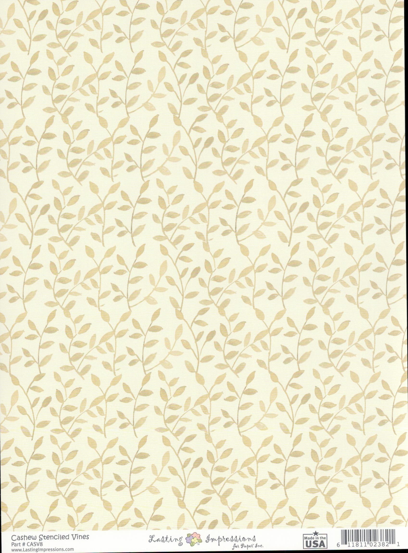 CASV8 Cashew Stenciled Vines