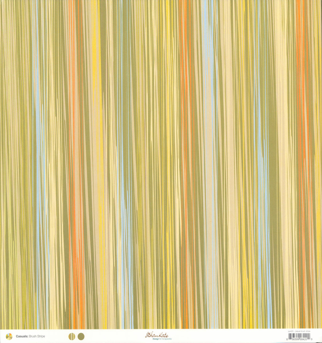 Scrapworks Casuals Brush Stripe painted vertical stripes side