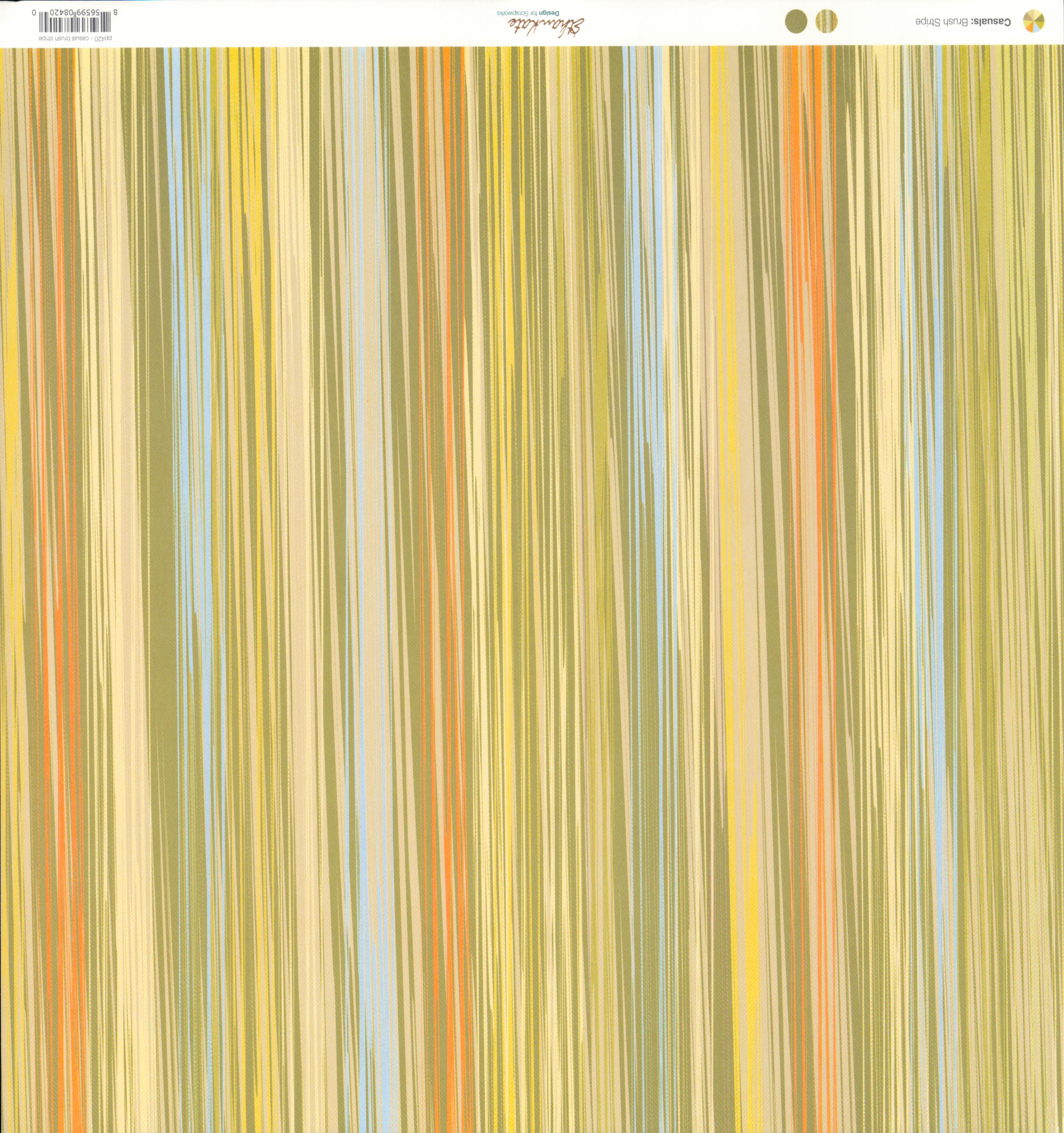 Scrapworks Casuals Brush Stripe painted vertical stripes side