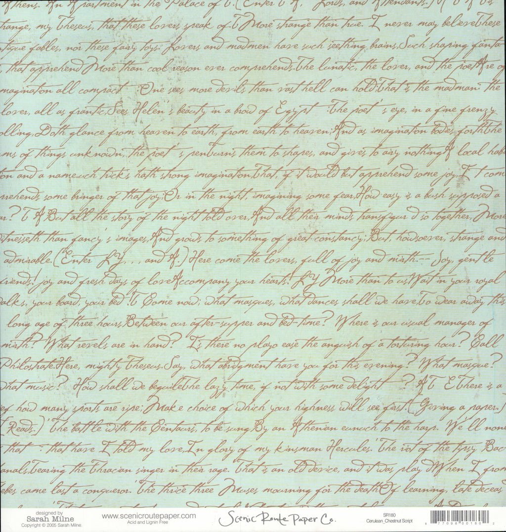 Cerulean Chestnut Script