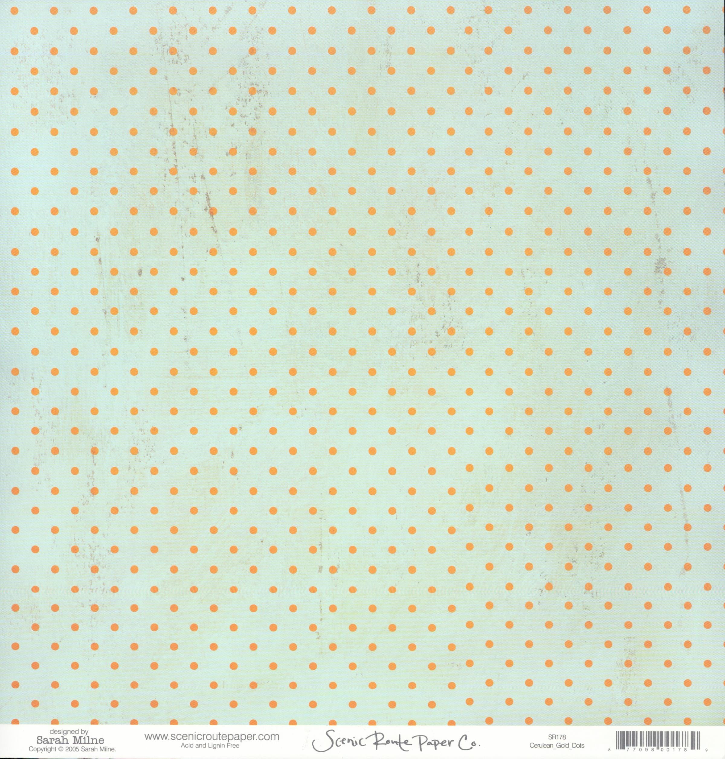 Cerulean Gold Dots - Cerulean Gold Lattice