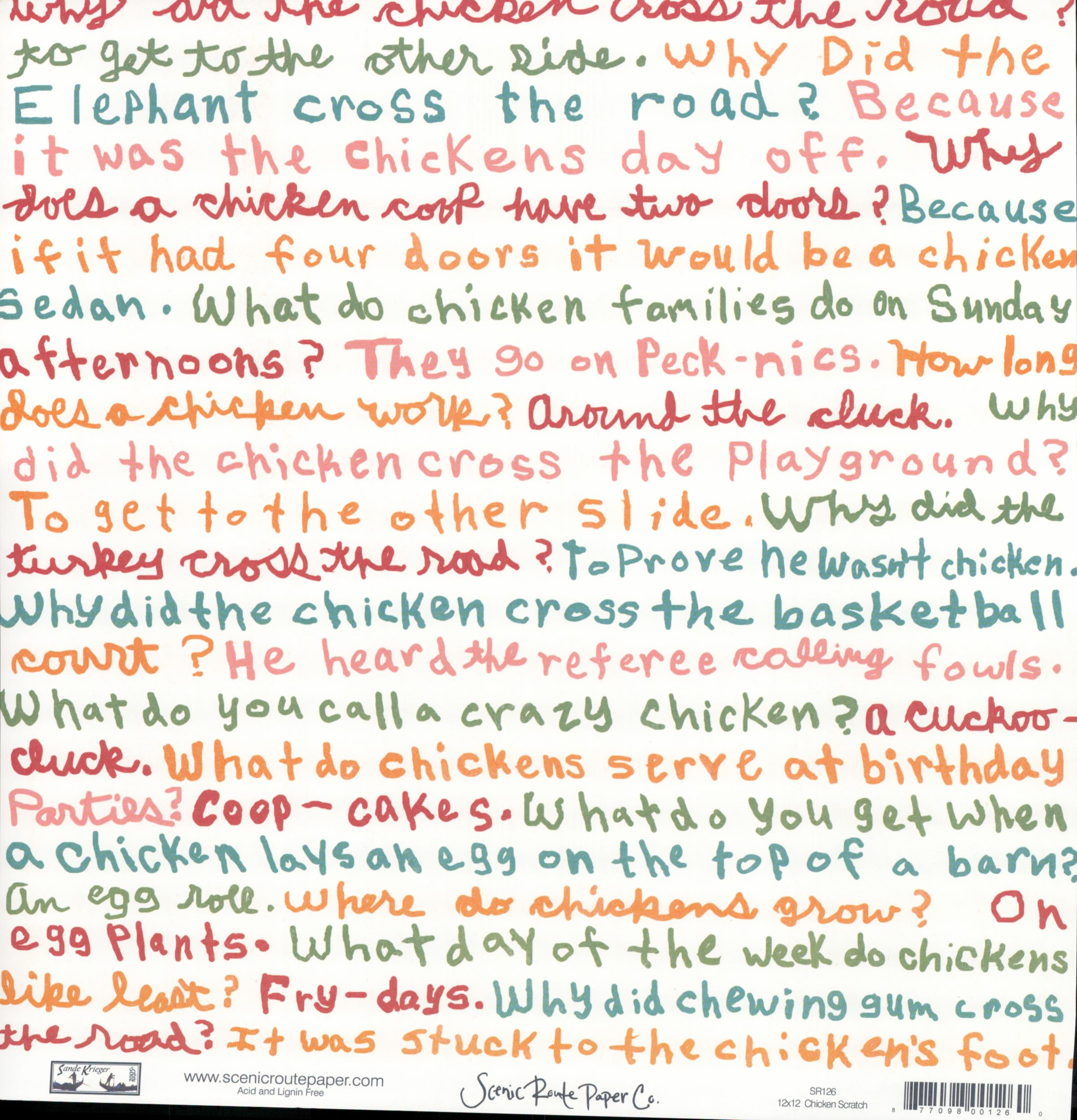 Chicken Scratch - Orange Stripe