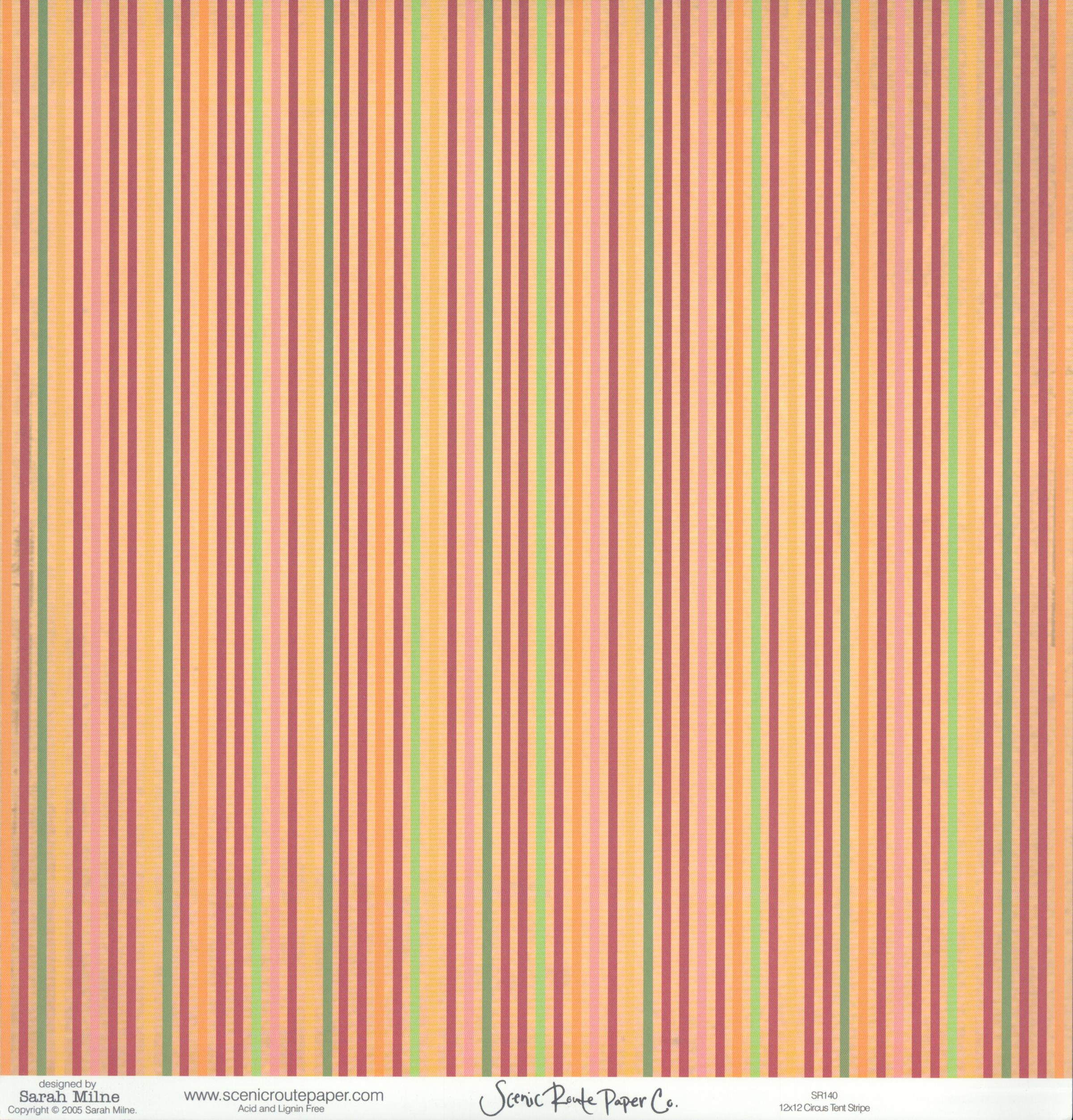 Lg Diamonds on Worn - Circus Tent Stripe