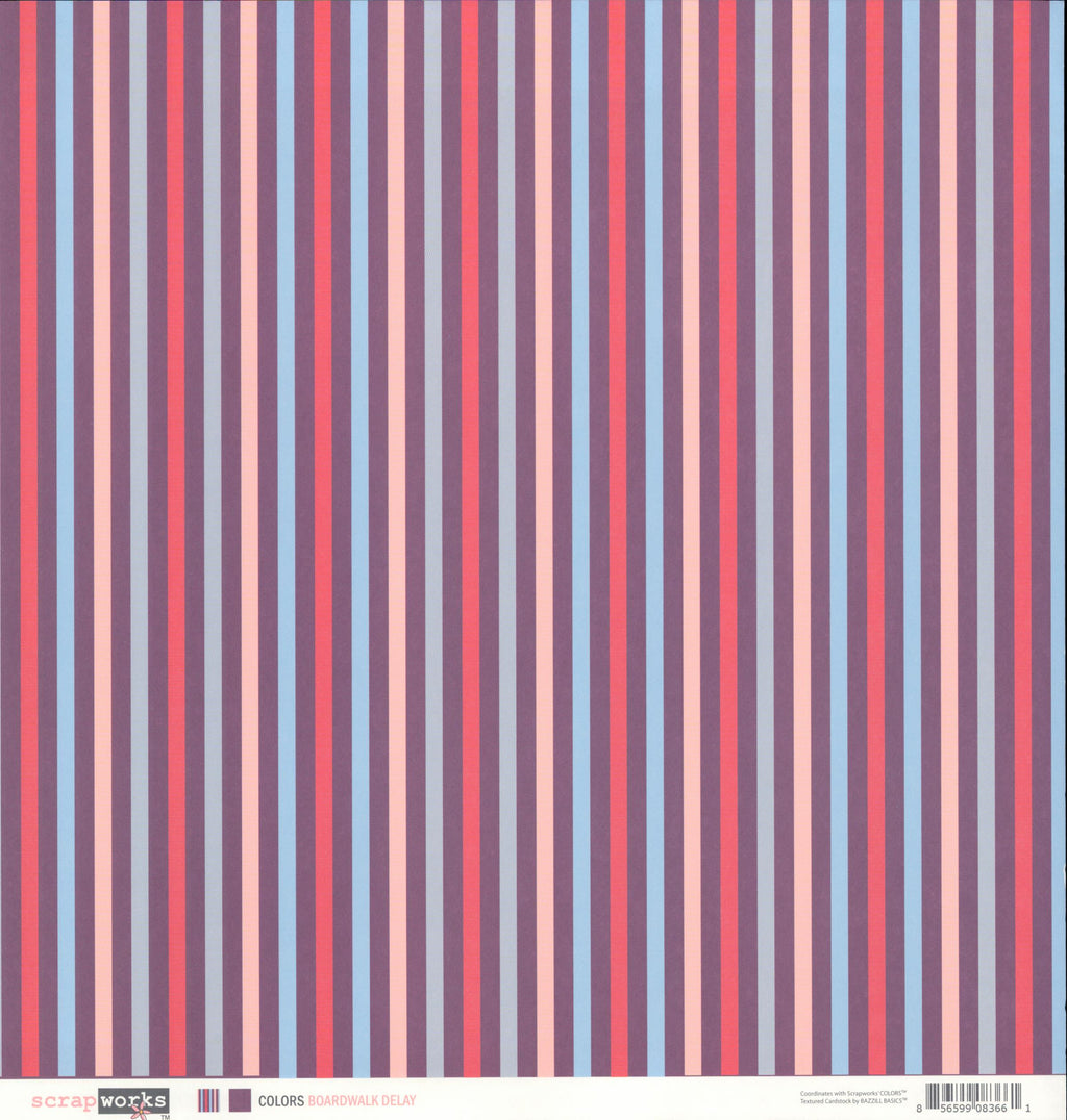 Scrapworks Colors Boardwalk Delay 12x12 Double-Sided Cardstock
