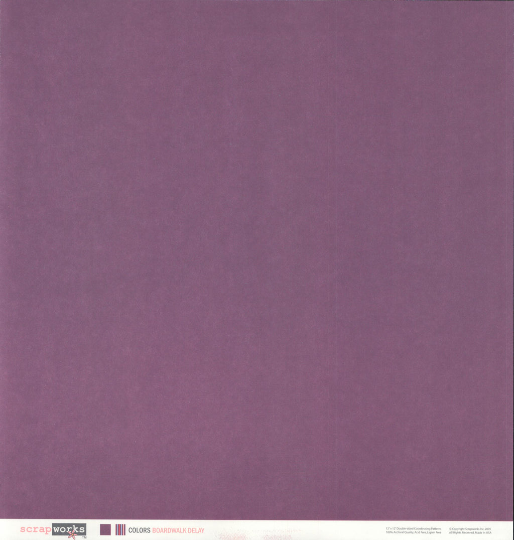 Scrapworks Colors Boardwalk Delay 12x12 Double-Sided Cardstock