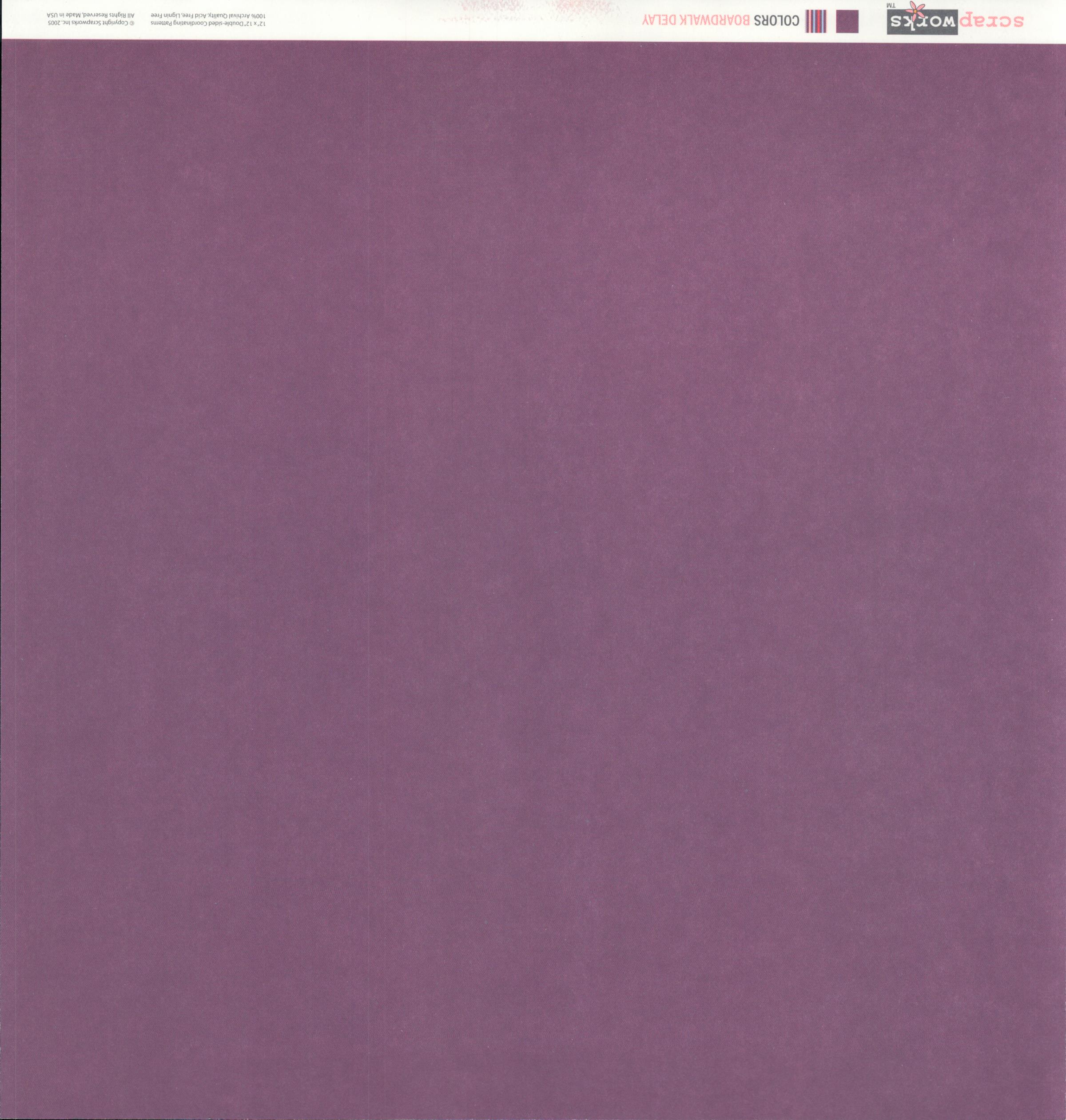 Scrapworks Colors Boardwalk Delay 12x12 Double-Sided Cardstock