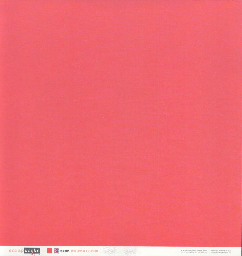 Scrapworks Colors Boardwalk Reverb 12x12 Double-Sided Cardstock