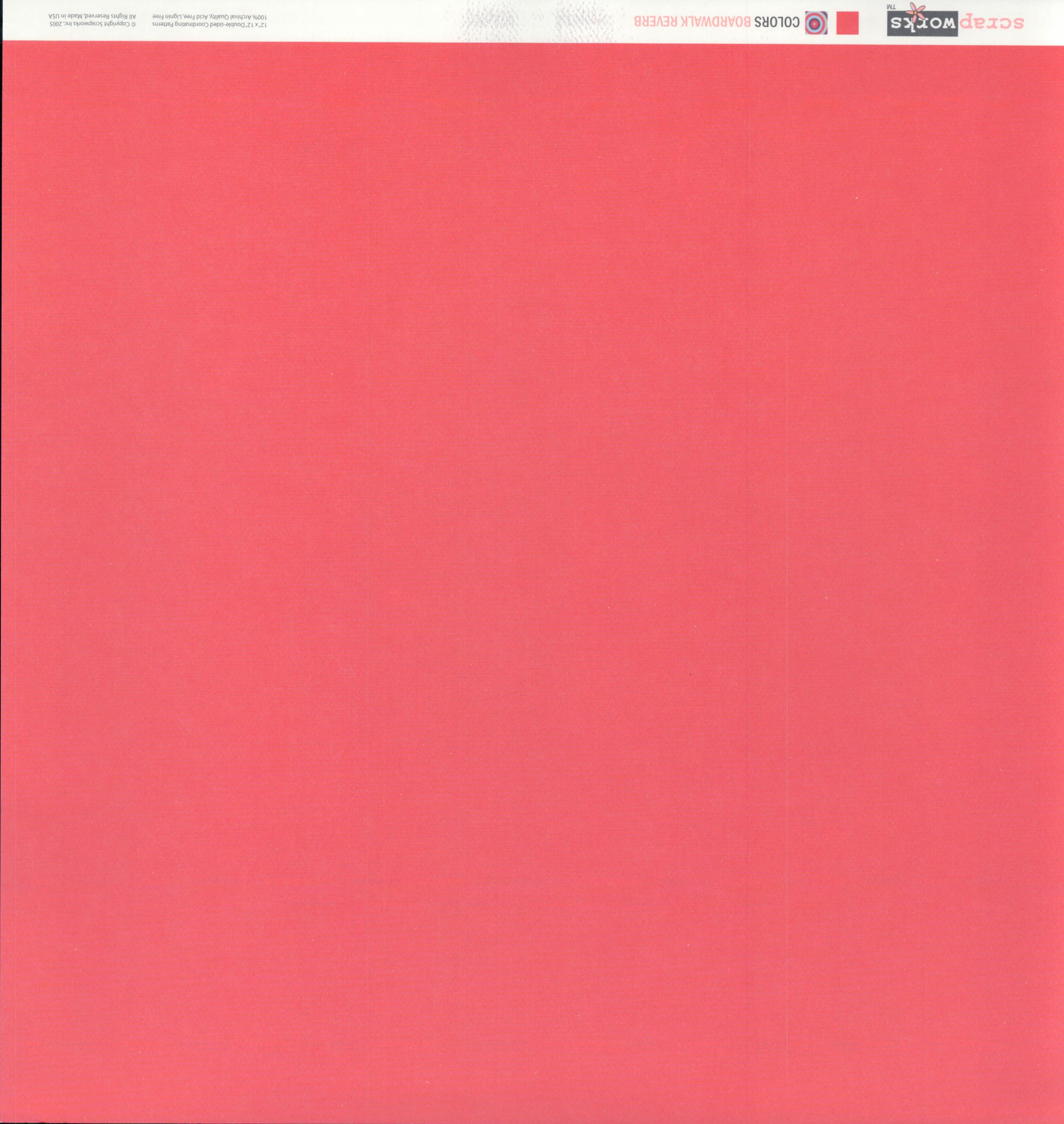 Scrapworks Colors Boardwalk Reverb 12x12 Double-Sided Cardstock