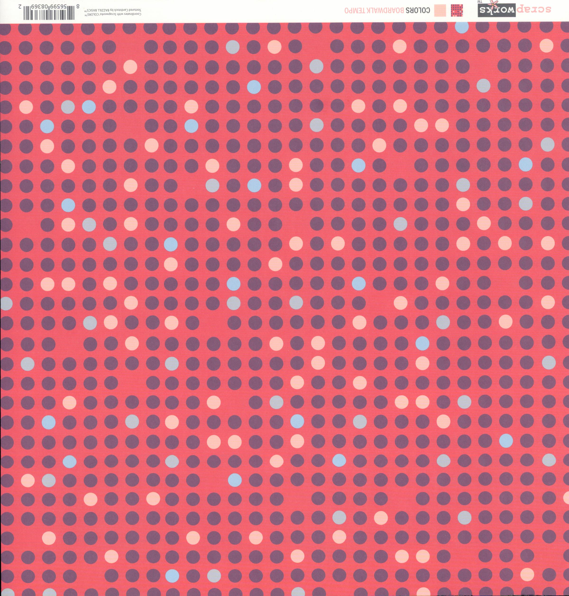 Scrapworks Colors Boardwalk Tempo 12x12 Double-Sided Cardstock