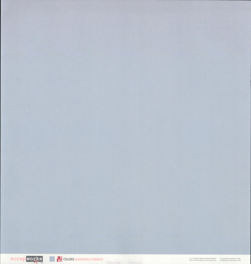 Scrapworks Colors Boardwalk Vibrato 12x12 Double-Sided Cardstock