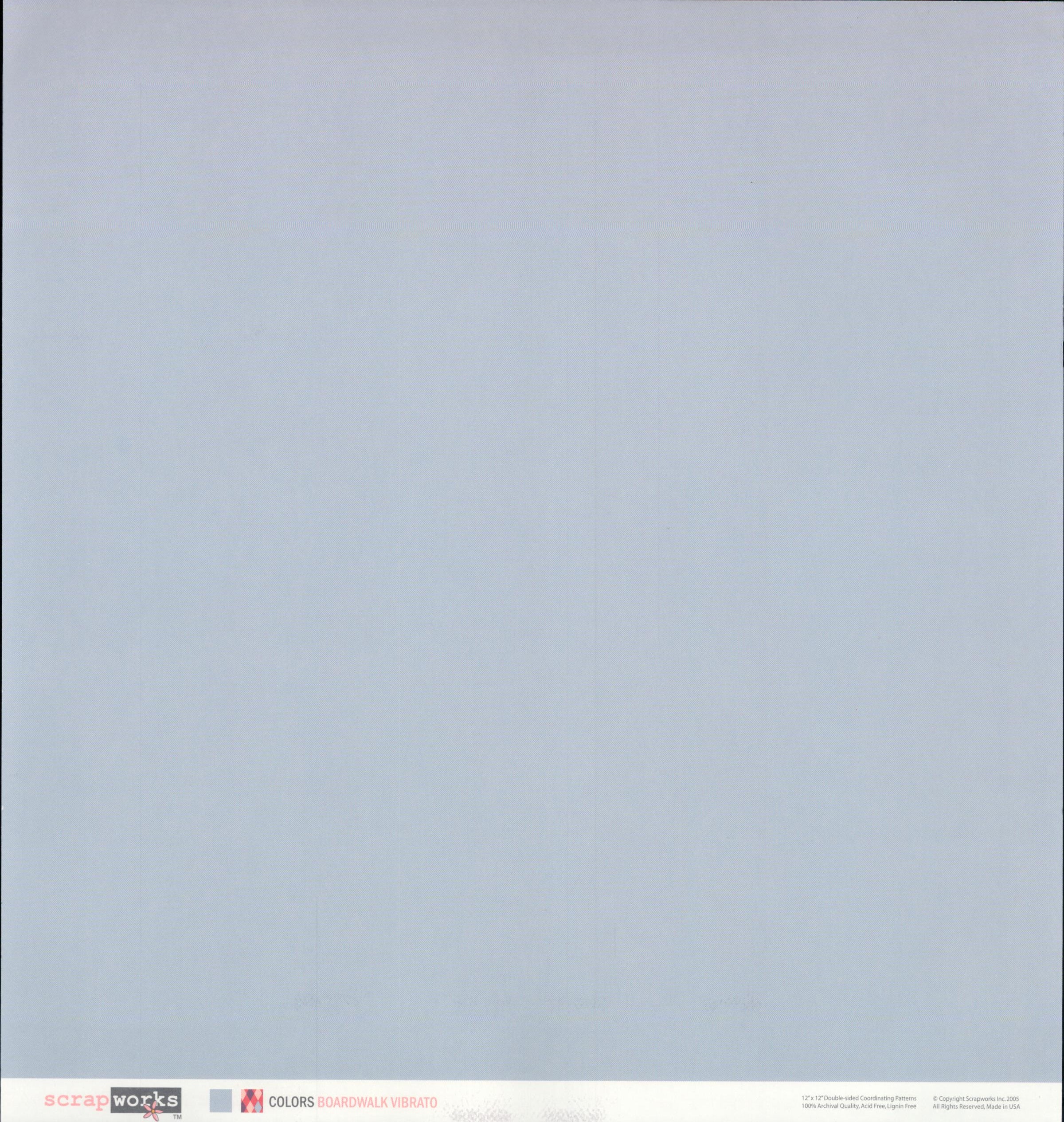 Scrapworks Colors Boardwalk Vibrato 12x12 Double-Sided Cardstock