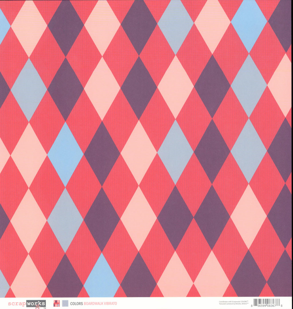 Scrapworks Colors Boardwalk Vibrato 12x12 Double-Sided Cardstock