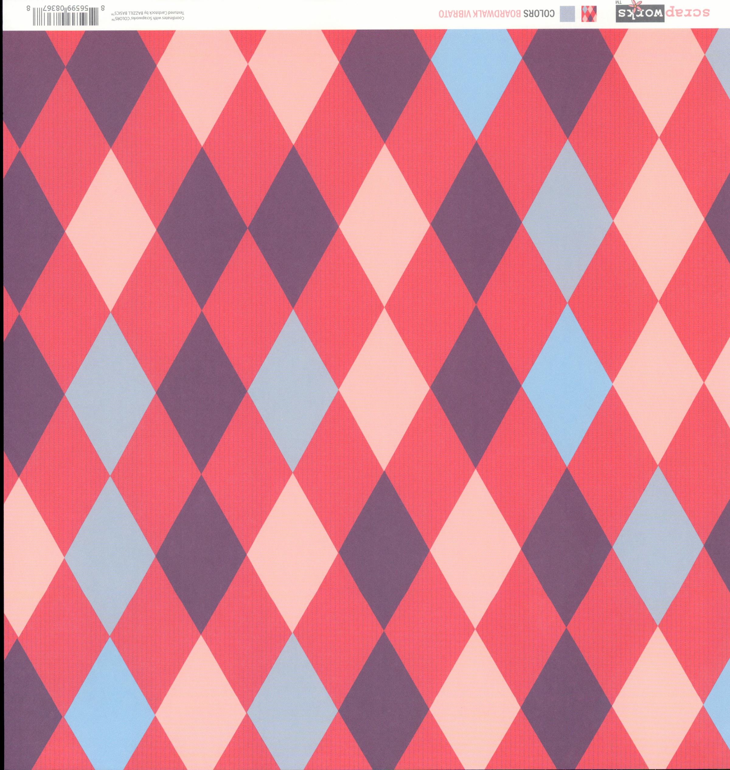 Scrapworks Colors Boardwalk Vibrato 12x12 Double-Sided Cardstock