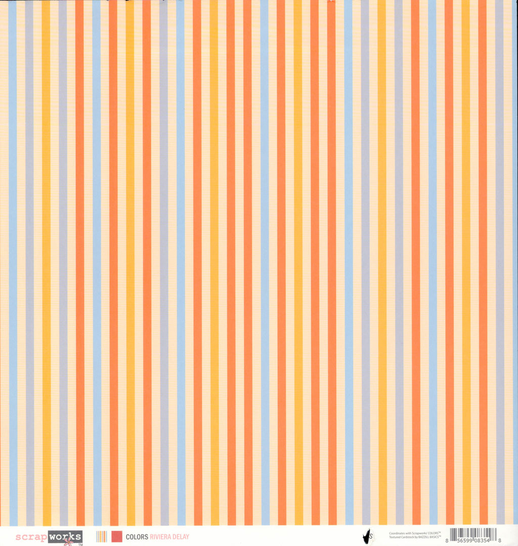 Scrapworks Colors Riviera Delay 12x12 Double-Sided Cardstock