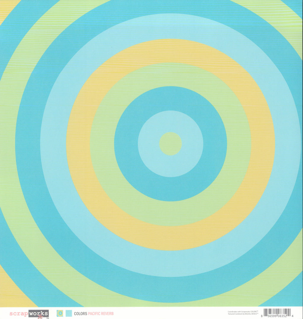 Scrapworks Colors Pacific Reverb concentric circles pattern side