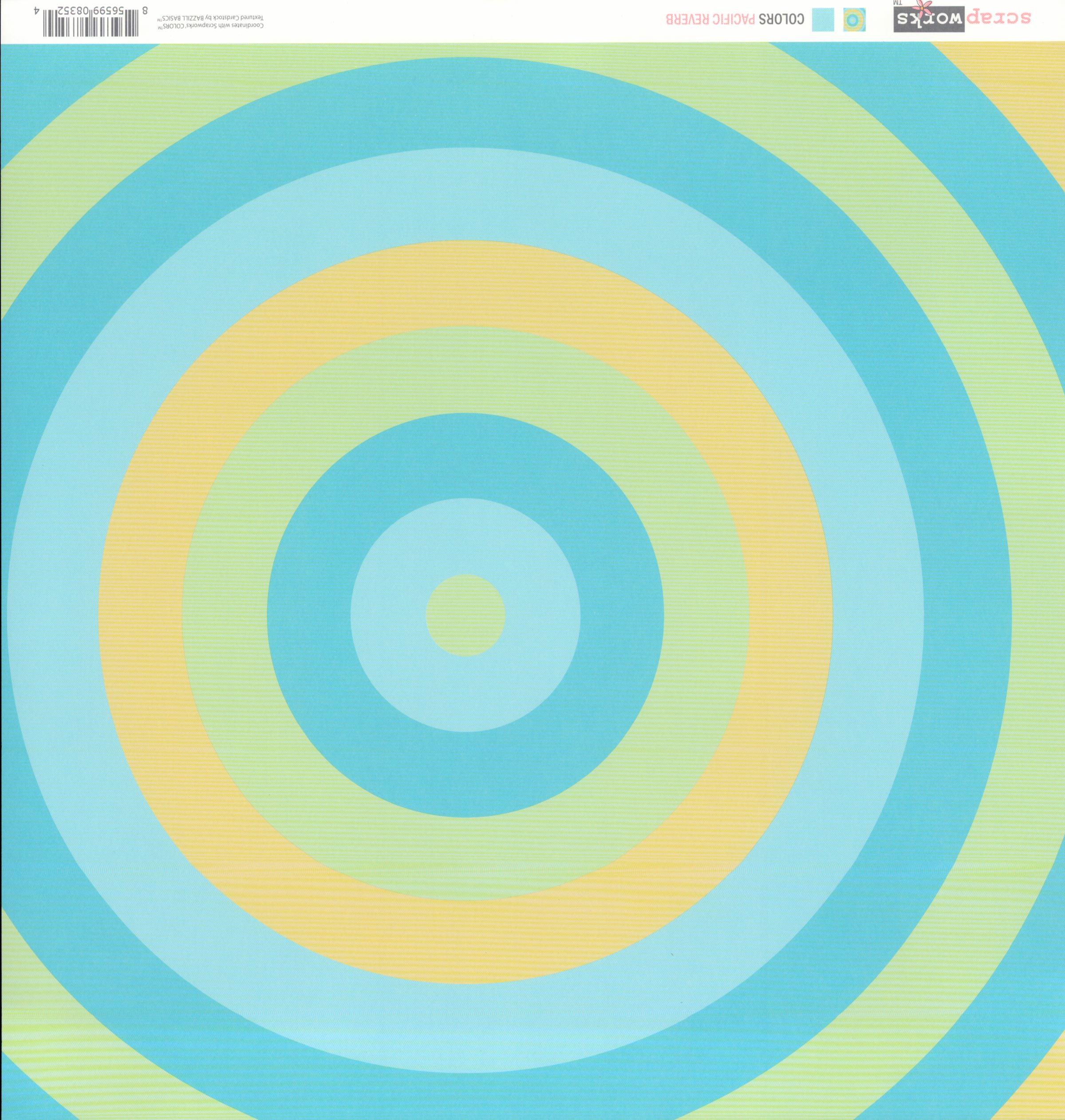 Scrapworks Colors Pacific Reverb concentric circles pattern side