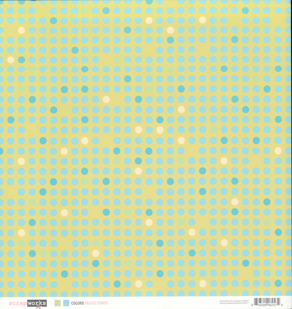 Scrapworks Colors Pacific Tempo solid powder blue side