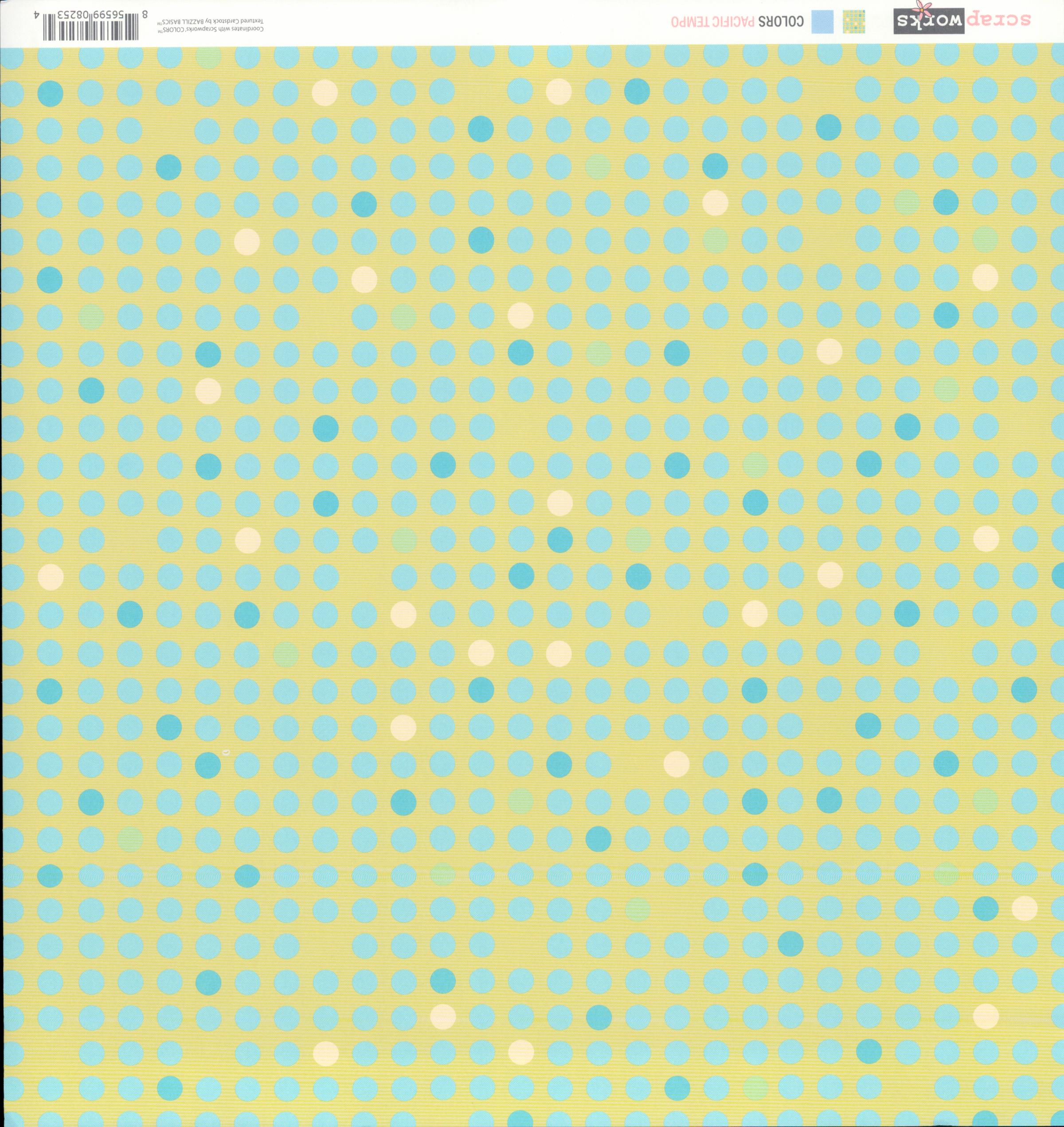 Scrapworks Colors Pacific Tempo solid powder blue side