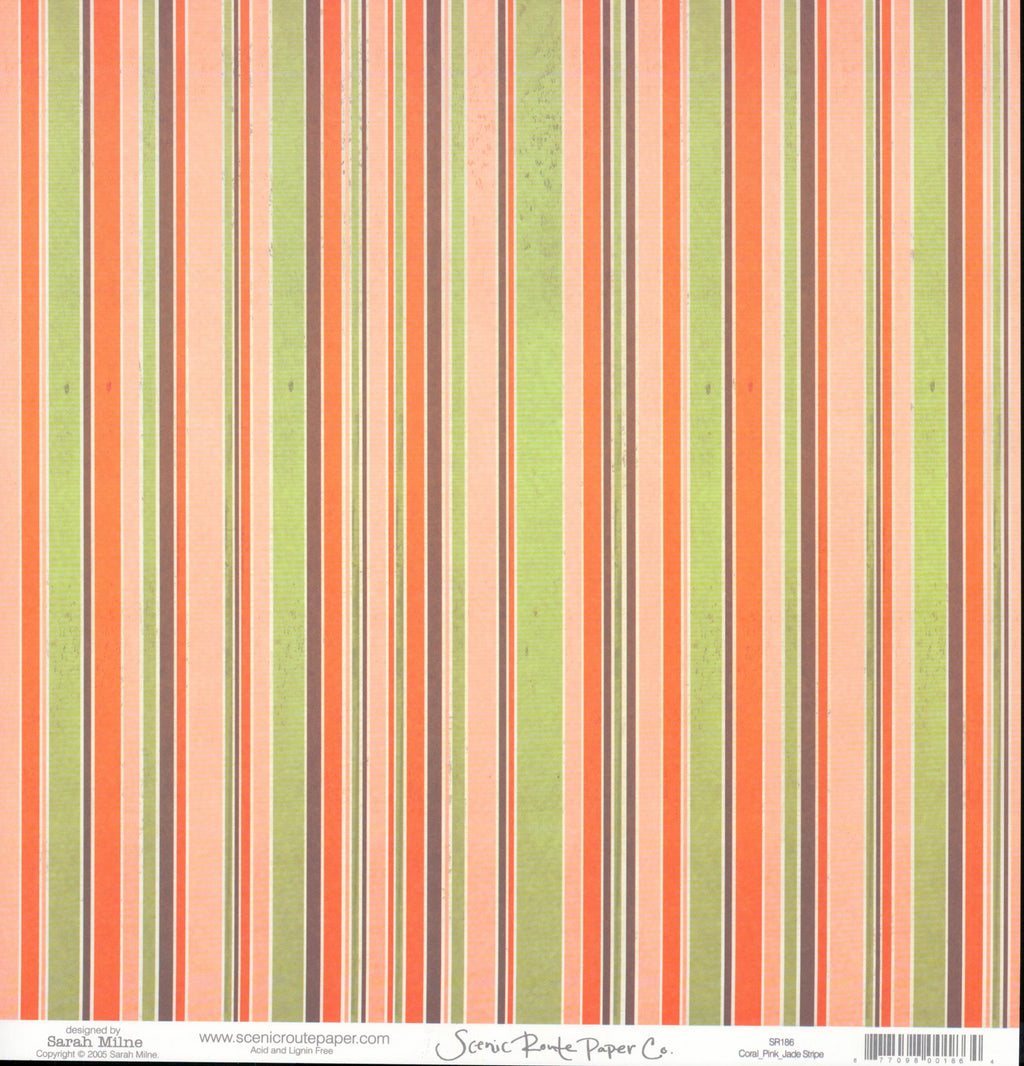 Coral Pink Jade Stripe